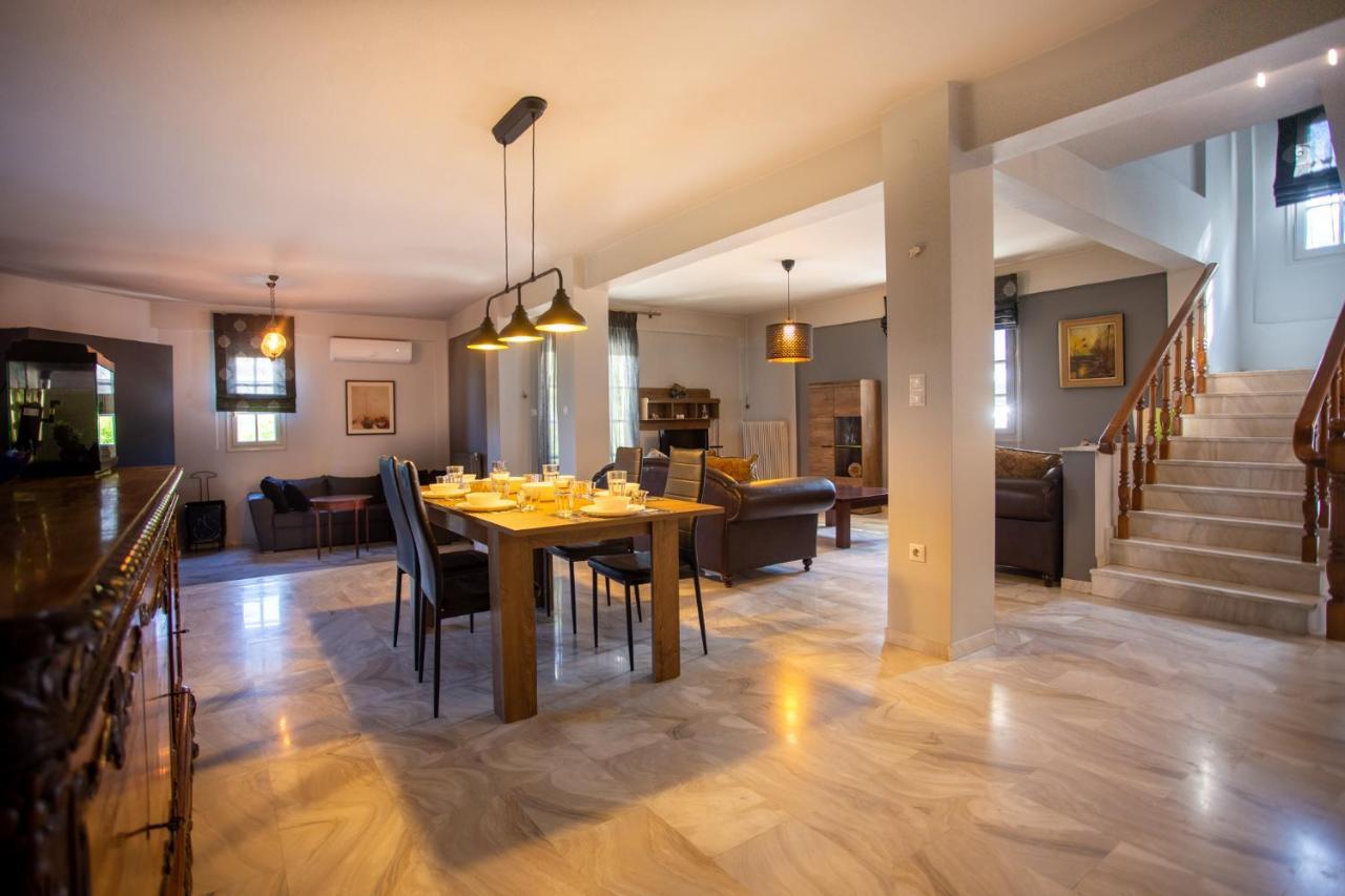 Τraditional Fully Detached Villa On A Luxurious Hillock Of Thessaloniki With Its Own Garden Also For Family & Wedding Gatherings For 10 To 25 People Only 15 Minutes From Airport Exteriér fotografie